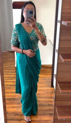 Madhuri Heavy Chinon Ready To Wear Saree