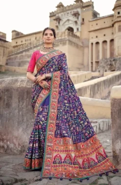 MN Kacchi Work Vol 3 Wedding Banarasi Silk Saree Wholesale