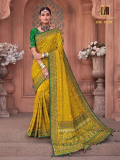 MN Kacchi Work Vol 3 Wedding Banarasi Silk Saree Wholesale