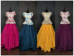 Mohini 7041 Kalamkari Printed Ready To Wear Crop Top Lehenga