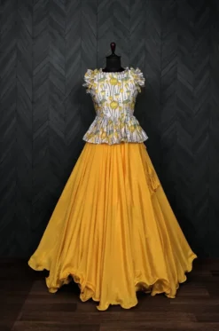 Mohini 7041 Kalamkari Printed Ready To Wear Crop Top Lehenga