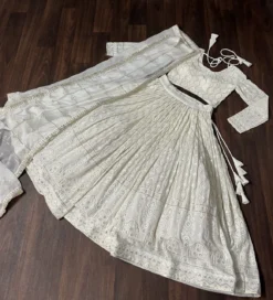 Mohini 7076 White Lehenga Choli for Women