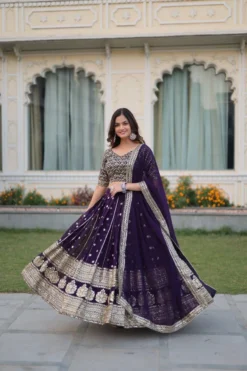 Mohini 7082 Purple Color Party Wear Lehenga Choli