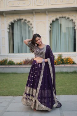 Mohini 7082 Purple Color Party Wear Lehenga Choli