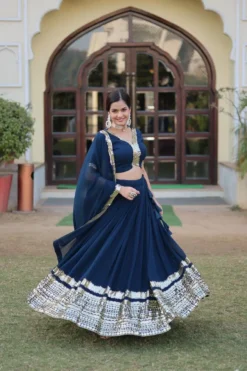 Mohini 7088 Rama Color Party Wear Georgette Lehenga Choli