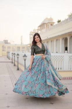 Mohini 7098 Printed Silk Party Wear Lehenga Choli for Girls