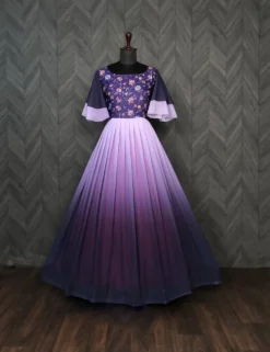 Mohini 9113 Wine Color Trending Gown for Girls