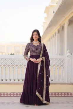 Mohini 9181 Readymade Festive Wear Anarkali Gown with Dupatta