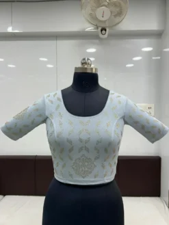 Mona Asha Ready to Wear Stretchable Blouse With Siroski Work