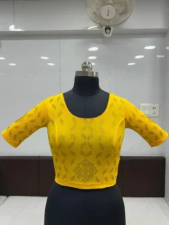 Mona Asha Ready to Wear Stretchable Blouse With Siroski Work