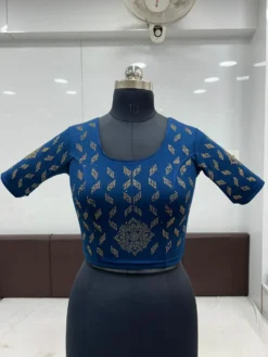 Mona Asha Ready to Wear Stretchable Blouse With Siroski Work