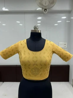 Mona Asha Ready to Wear Stretchable Blouse With Siroski Work