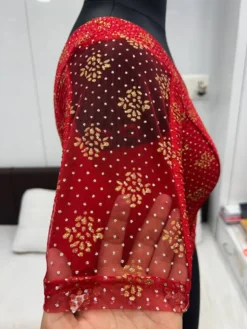 Mona Drishti Ready to Wear Stretchable Crush Foil Print Blouse