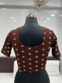 Mona Dwiti Ready to Wear Stretchable Crush And Foil Blouse