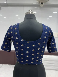 Mona Dwiti Ready to Wear Stretchable Crush And Foil Blouse