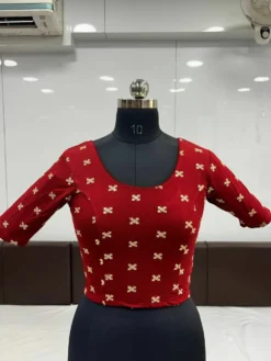 Mona Kangana Ready to Wear Stretchable Velvet Blouse