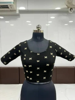 Mona Kangana Ready to Wear Stretchable Velvet Blouse