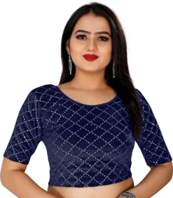 Mona Neha Wedding Velvet Stretchable Blouse