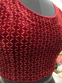 Mona Sakti Ready to Wear Stretchable Velvet Blouse