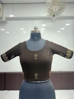 Mona Soni Ready to Wear Stretchable Blouse With Siroski Work