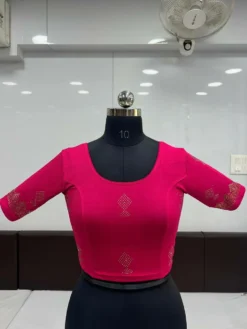 Mona Soni Ready to Wear Stretchable Blouse With Siroski Work
