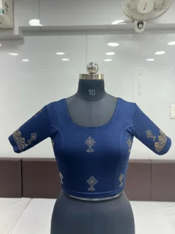 Mona Soni Ready to Wear Stretchable Blouse With Siroski Work