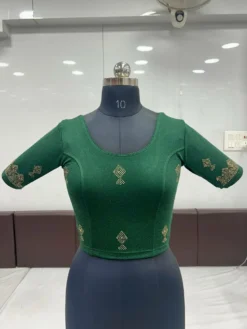 Mona Soni Ready to Wear Stretchable Blouse With Siroski Work