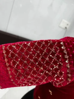 Mona Vol 13 Bridal Wear Stretchable Velvet Blouse