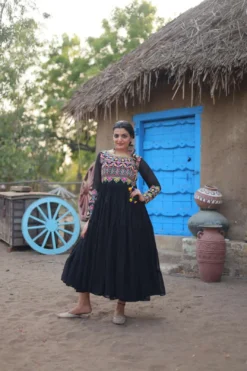 Moni 1115 Kutchi Gamthi Work Navratri Gown Wholesale
