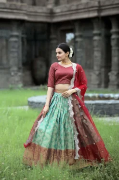 Moni 5015 Kanjivaram Silk Lehenga Choli