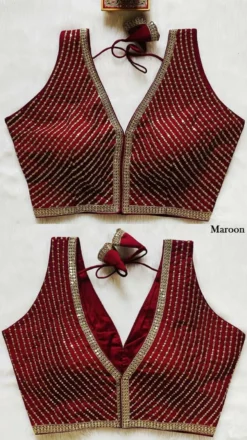 Mrunal Pinky Readymade Deep Gala Blouse