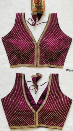 Mrunal Pinky Readymade Deep Gala Blouse