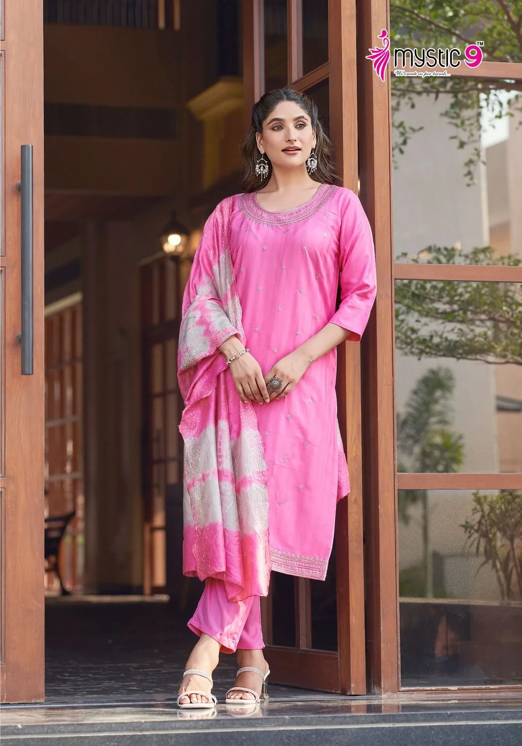 Mystic 9 Dolly Vol 1 Rayon Kurti Bottom With Dupatta Wholesale