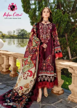 Nafisa Mahera Vol 5 Karachi Cotton Dress Material