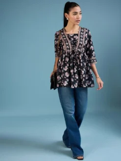 Navya 8 Casual Printed Rayon Top Collection