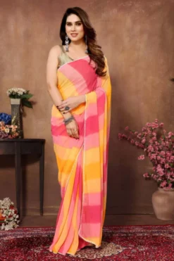 Bindu Designer Readymade Georgette Saree