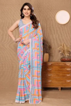 Bindu Designer Readymade Georgette Saree