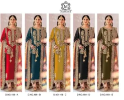 Designer Maryam 169 Pakistani Suit With Embroidery Work