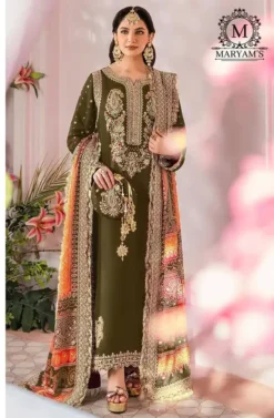 Designer Maryam 169 Pakistani Suit With Embroidery Work