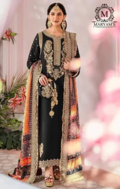 Designer Maryam 169 Pakistani Suit With Embroidery Work