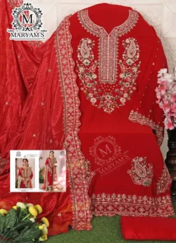 Designer Maryam 169 Pakistani Suit With Embroidery Work