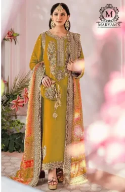 Designer Maryam 169 Pakistani Suit With Embroidery Work
