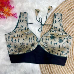 Priyal Designer Chanderi Kalamkari Blouse