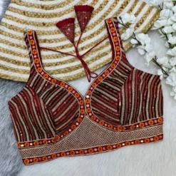 Priyal Vol 30 Velvet Hot Sexty Sleeve Less Blouse