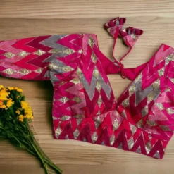 Priyal Vol 32 Chinon Silk With Saburi Print Blouse