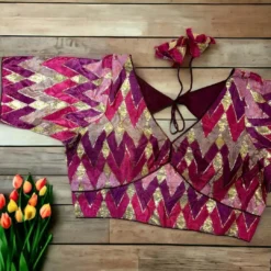 Priyal Vol 32 Chinon Silk With Saburi Print Blouse