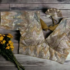 Priyal Vol 32 Chinon Silk With Saburi Print Blouse