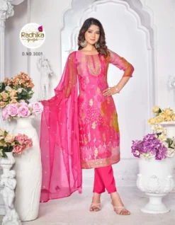 Radhika Gulnaz Vol 3 Organza Silk Ready Made Suit