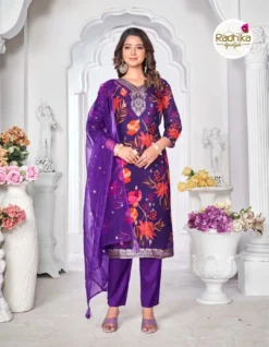 Radhika Gulnaz Vol 3 Organza Silk Ready Made Suit