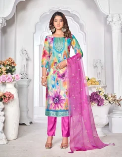 Radhika Gulnaz Vol 3 Organza Silk Ready Made Suit
